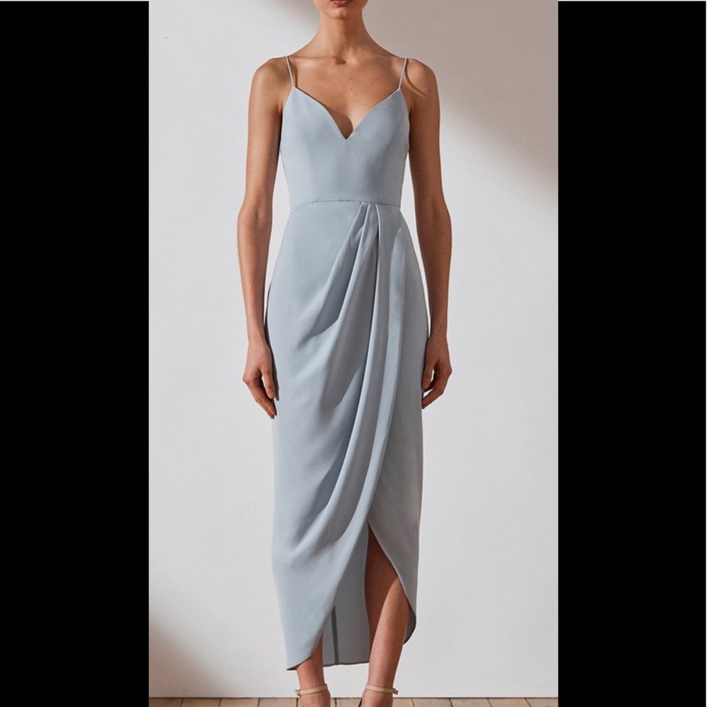 Shona Joy Core Cocktail Dress - Powder Blue